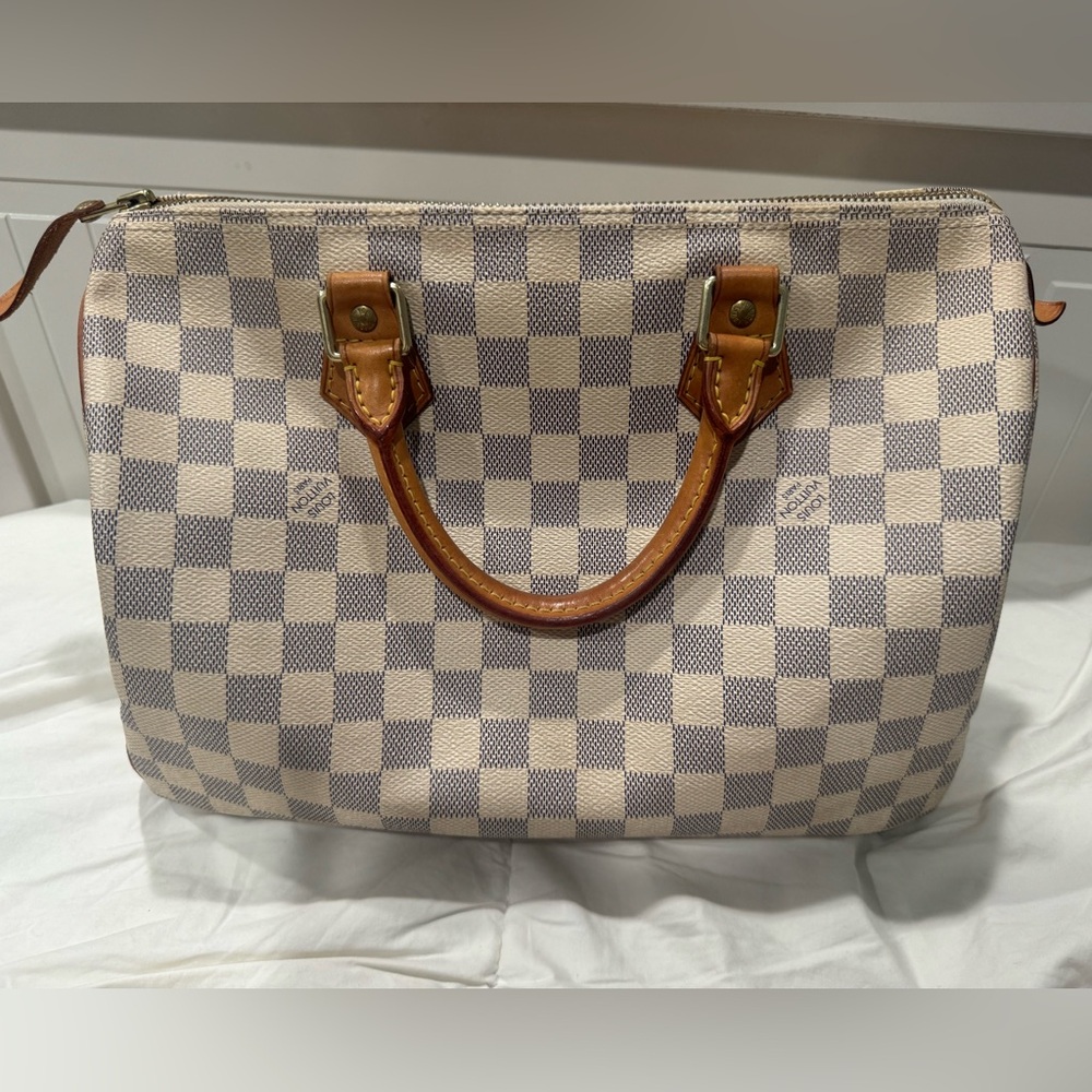 Authentic 💕Louis Vuitton Speedy 30 Damier Azur vintage